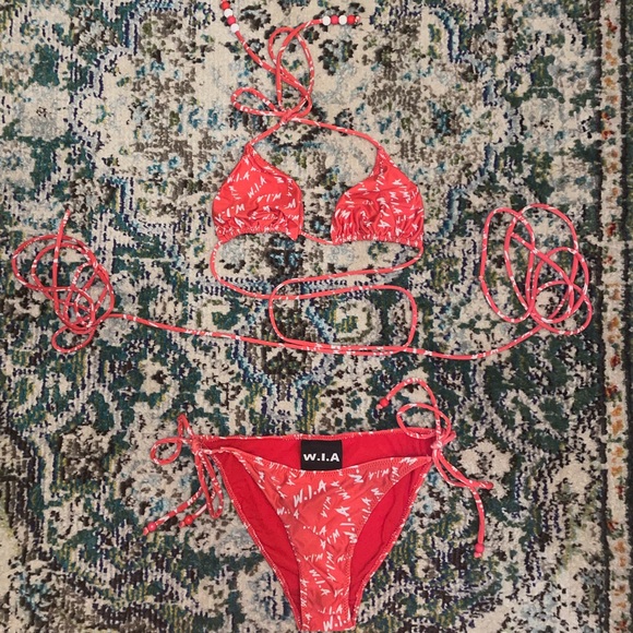 W.I.A collections red wrap bikini - Picture 2 of 11